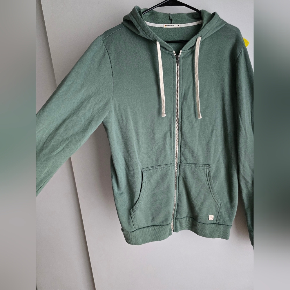 Marine Layer Green Zip-Up Hoodie - Picture 9 of 12